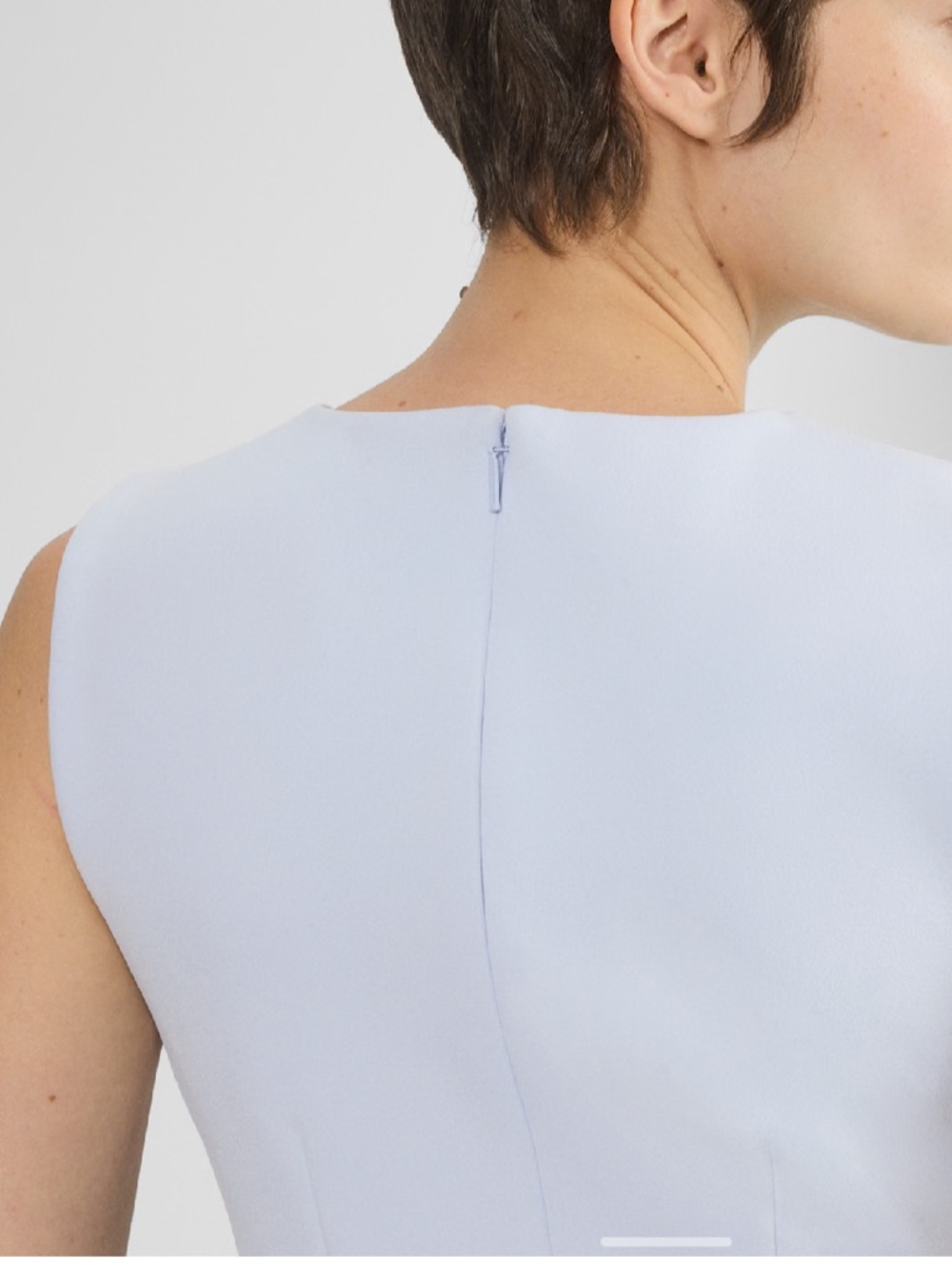 NWT Aritzia Light Blue Glimmer Recap FigureKnit Sleeveless Blouse Size Medium - Picture 5 of 12